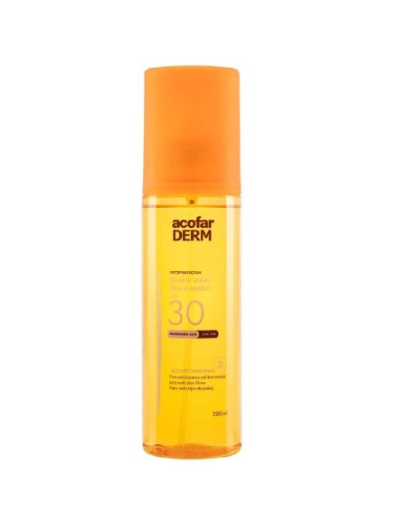 ACOFARDERM SPF 30 ACEITE SECO BRONCEADOR 200 ML
