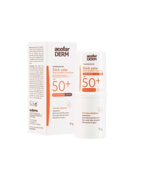 ACOFARDERM SPF 50+ ZONAS SENSIBLES STICK  15 G