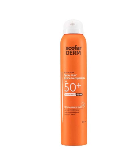 ACOFARDERM SPF 50+ SPRAY SOLAR TRANSPARENTE  200 ML