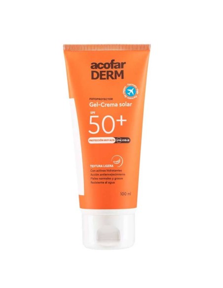ACOFARDERM SPF 50+ GEL CREMA SOLAR 100 ML FOTOPROTECTOR FACIAL