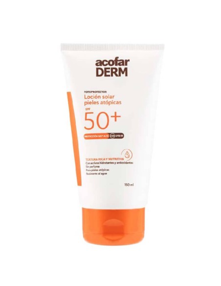 ACOFARDERM SPF 50+ LOCION SOLAR PIELES ATOPICAS 150 MLFOTOPROTECTOR