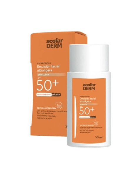 ACOFARDERM SPF 50+ EMULSION FLUIDA FACIAL  50 ML  COLOR