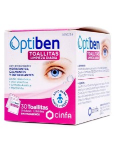 OPTIBEN TOALLITAS CON LOCION LIMPIADORA HIGIENE 30 UNIDADES