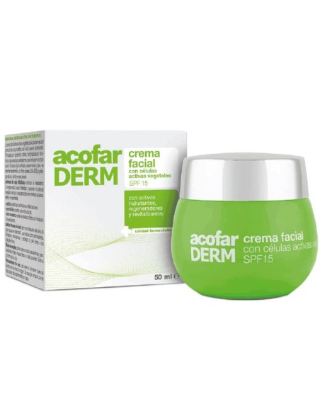 ACOFARDERM CREMA FACIAL SPF 15 CELULAS ACTIVAS VEGETALES 50 ML.