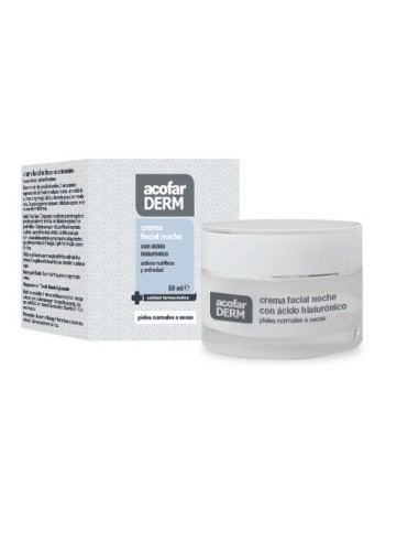ACOFARDERM CREMA FACIAL NOCHE ÁCIDO HIALURÓNICO  50 ML