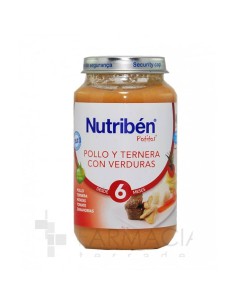 NUTRIBEN POTITO POLLO Y TERNERA CON VERDURITAS 235G +6MESES