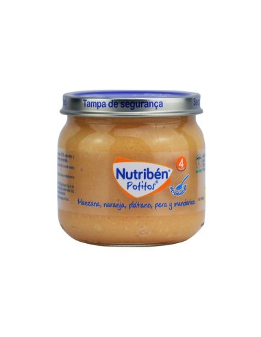 NUTRIBEN POTITO INICIO A LAS MULTIFRUTAS MANZANA NARANJA PLATANO PERA Y MANDARINA 1 ENVASE 120 g +4M