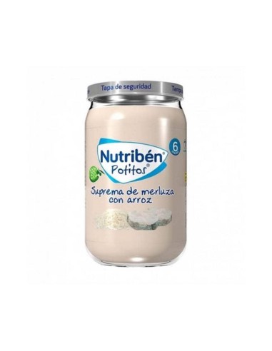 NUTRIBEN POTITO SUPREMA DE MERLUZA CON ARROZ 235G +6MESES