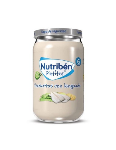 NUTRIBEN POTITO VERDURITAS CON LENGUADO 235G +6MESES