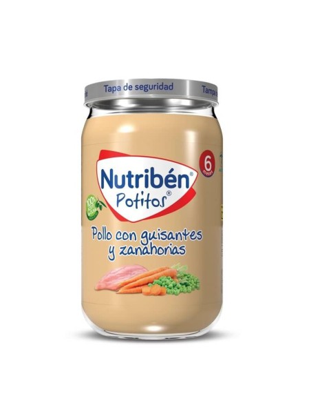 NUTRIBEN POTITO POLLO CON GUISANTES Y ZANAHORIA 235G +6MESES