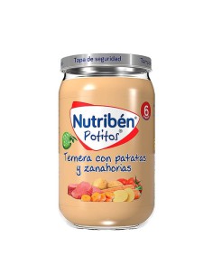 NUTRIBEN POTITO TERNERA CON PATATAS Y ZANAHORIAS 235G +6MESES