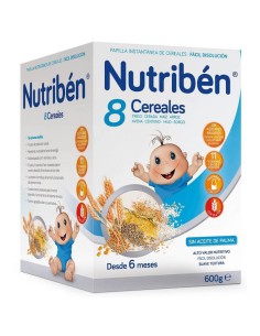 NUTRIBEN PAILLA 8 CEREALES 600 G +6MESES