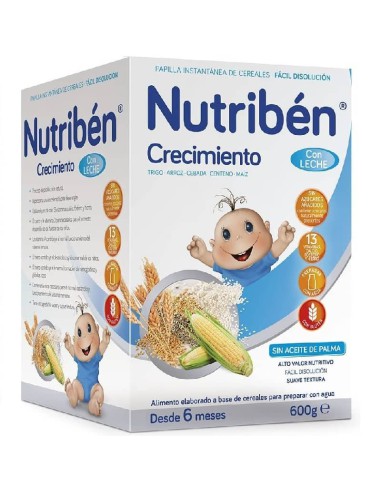 NUTRIBEN PAPILLA CRECIMIENTO 600 G +6MESES