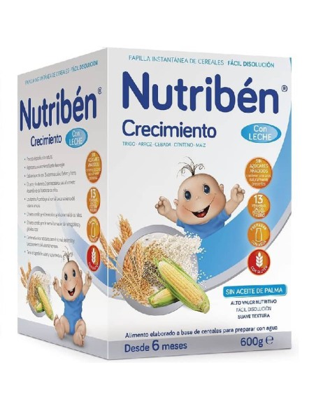 NUTRIBEN PAPILLA CRECIMIENTO 600 G +6MESES