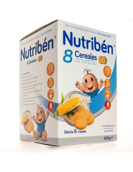NUTRIBEN PAPILLA 8 CEREALES CON GALLETAS MARÍA 600 G