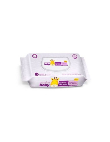 ACOFARBABY TOALLITAS HUMEDAS LIMPIADORAS 72 UNIDADES