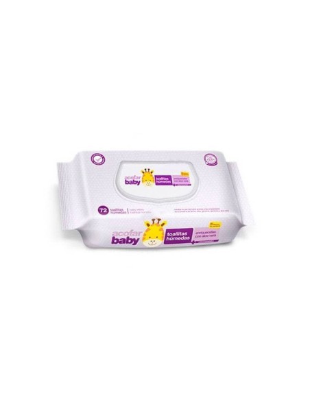 ACOFARBABY TOALLITAS HUMEDAS LIMPIADORAS 72 UNIDADES