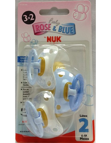 CHUPETE LATEX NUKETE BLUE T-2 3X2 3 U