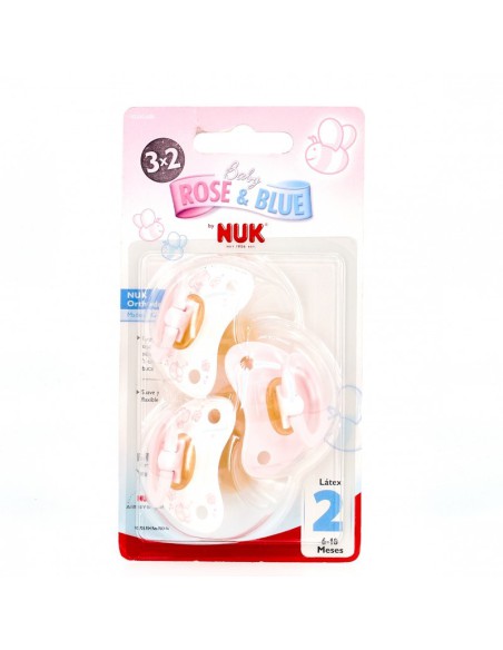 CHUPETE LATEX NUKETE ROSA T-2 3X2
