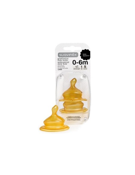 TETINA LATEX ANATOMICA SUAVINEX T 1S 2 UNIDADES