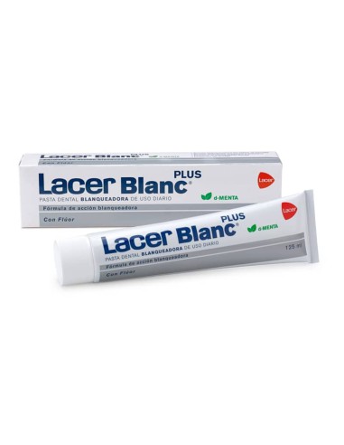 LACER BLANC PLUS 125ML MENTA PASTA DENTIFRICA BLANQUEADORA  USO DIARIO