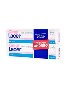 GINGILACER 2X125ML DUPLO PASTA DENTÍFRICA USO DIARIO FORMATO AHORRO