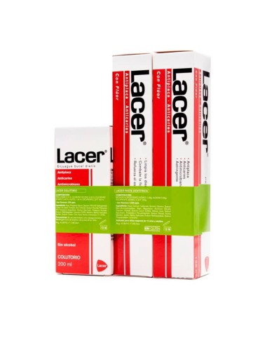 PASTA LACER 125ML + COLUTORIO 200ML