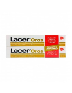 LACER OROS 2X125ML DUPLO FORMATO AHORRO PASTA DENTÍFRICA
