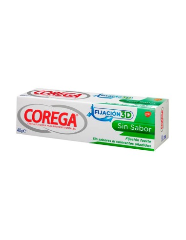 COREGA SIN SABOR 40G FIJACIÓN 3D CREMA ADHESIVA