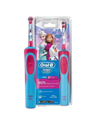 CEPILLO DENTAL ELÉCTRICO RECARGABLE ORAL-B INFANTIL SUAVE +3 AÑOS FROZEN
