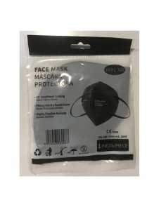 MASCARILLA FFP2 NEGRA ADULTO 0.59? COMPRANDO 50
