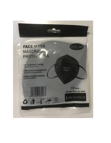 MASCARILLA FFP2 NEGRA ADULTO 0.59? COMPRANDO 50