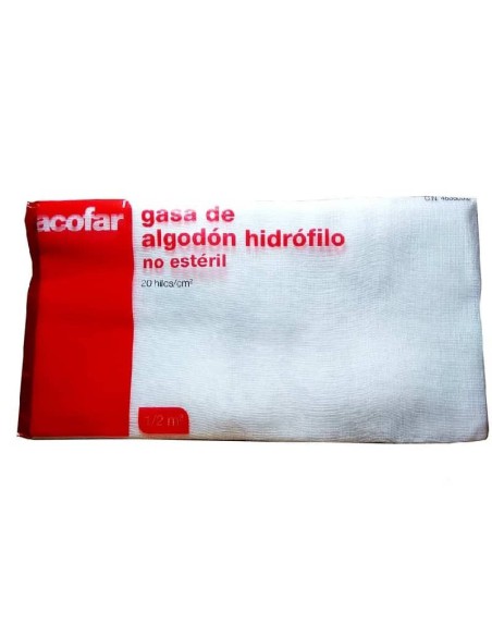 GASA ALGODÓN HIDROFILO NO ESTERIL ACOFAR 1 m2
