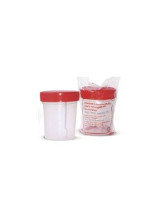 ENVASE CON ESPATULA RECOGIDA MUESTRAS ACOFAR