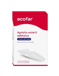 APÓSITO ESTÉRIL ADHESIVO ACOFAR  7,2 X 5 10 UNIDADES