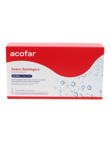 SUERO FISIOLÓGICO MONODOSIS ACOFAR 50 UDS.