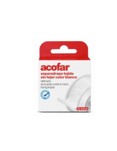 ESPARADRAPO ACOFAR TEJIDO SIN TEJER BLANCO 5 X 2.5 CM