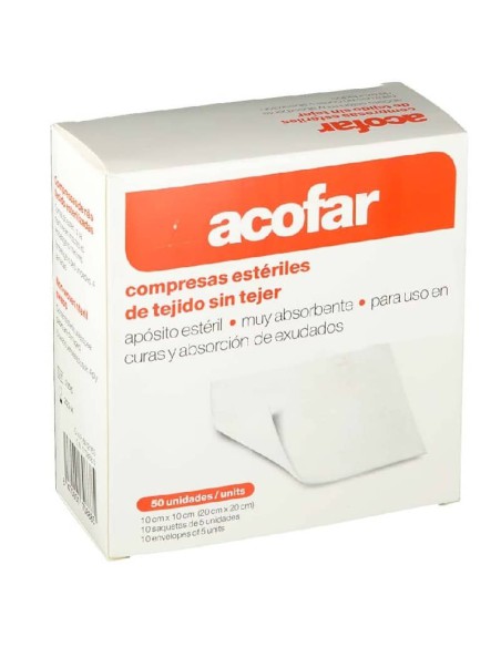ACOFAR APÓSITO ESTÉRIL TEJIDO SIN TEJER 50 COMPRESAS ACOFAR