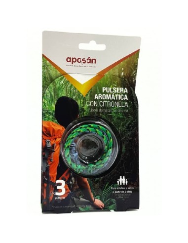 APOSAN PULSERA AROMATICA CITRONELA 3 U
