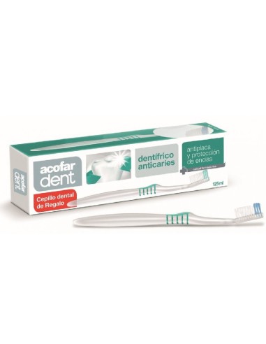 ACOFARDENT DENTIFRICO ANTICARIES 125 ML + CEPILLO DENTAL