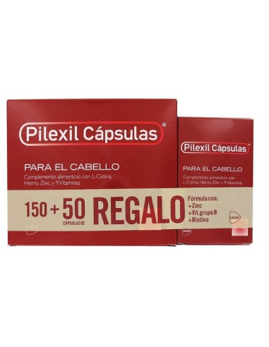 PILEXIL 150+50 DUPLO CAPSULAS COMPLEMENTO NUTRICIONAL PARA CABELLO Y UÑAS
