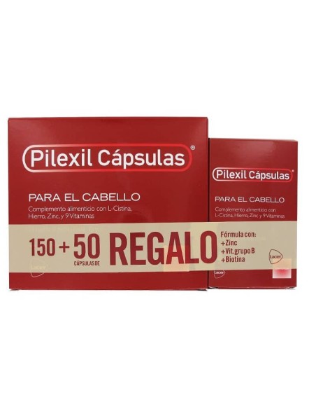 PILEXIL 150+50 DUPLO CAPSULAS COMPLEMENTO NUTRICIONAL PARA CABELLO Y UÑAS