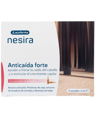 ACOFARDERM TRATAMIENTO ANTICAÍDA FORTE 15 AMPOLLAS 5 ML.
