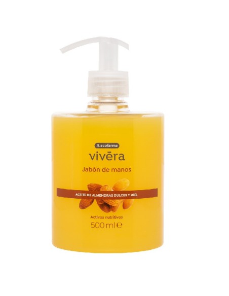 ACOFARMA VIVERA JABÓN DE MANOS ALMENDRAS DULCES Y MIEL 500 ML