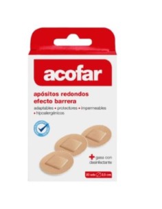 ACOFAR APÓSITO ADHESIVO REDONDOS 20 TIRITAS.