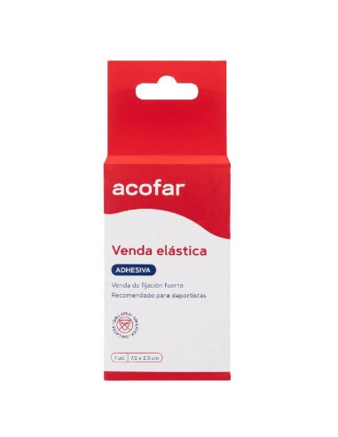 VENDA ELASTICA ADHESIVA ACOFARSPORT 1 UNIDAD 2,5 M x 7,5 CM