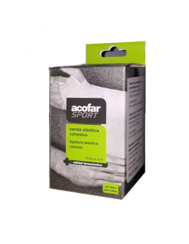 VENDA ELASTICA COHESIVA ACOFARSPORT 1 UNIDAD 4 M x 8 CM