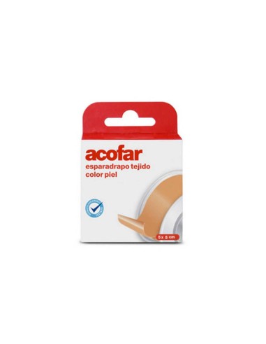 ESPARADRAPO ACOFAR TEJIDO COLOR PIEL 5 X 5 CM